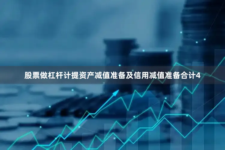 股票做杠杆计提资产减值准备及信用减值准备合计4