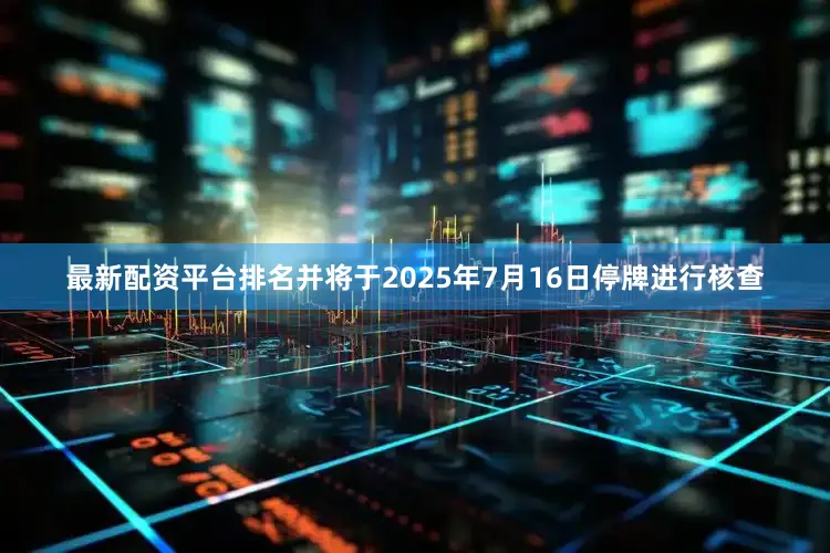 最新配资平台排名并将于2025年7月16日停牌进行核查